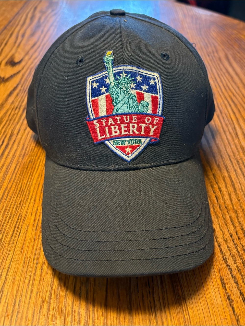 NY Statue of Liberty Navy Americap Ball Cap, Unisex